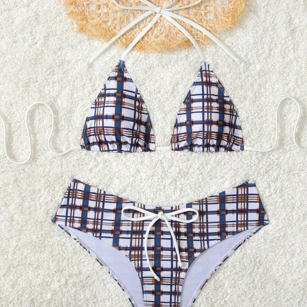 Multicolor Casual Women's Beach Holiday Bikini